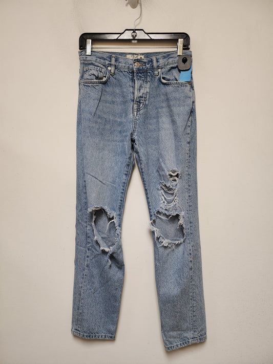 Jeans Boyfriend By Free People In Blue Denim, Size: 4