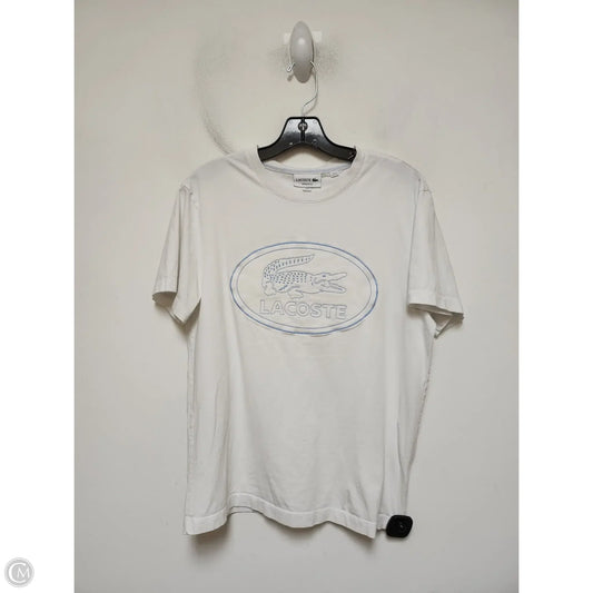 Top Short Sleeve Basic By Lacoste In White, Size: M