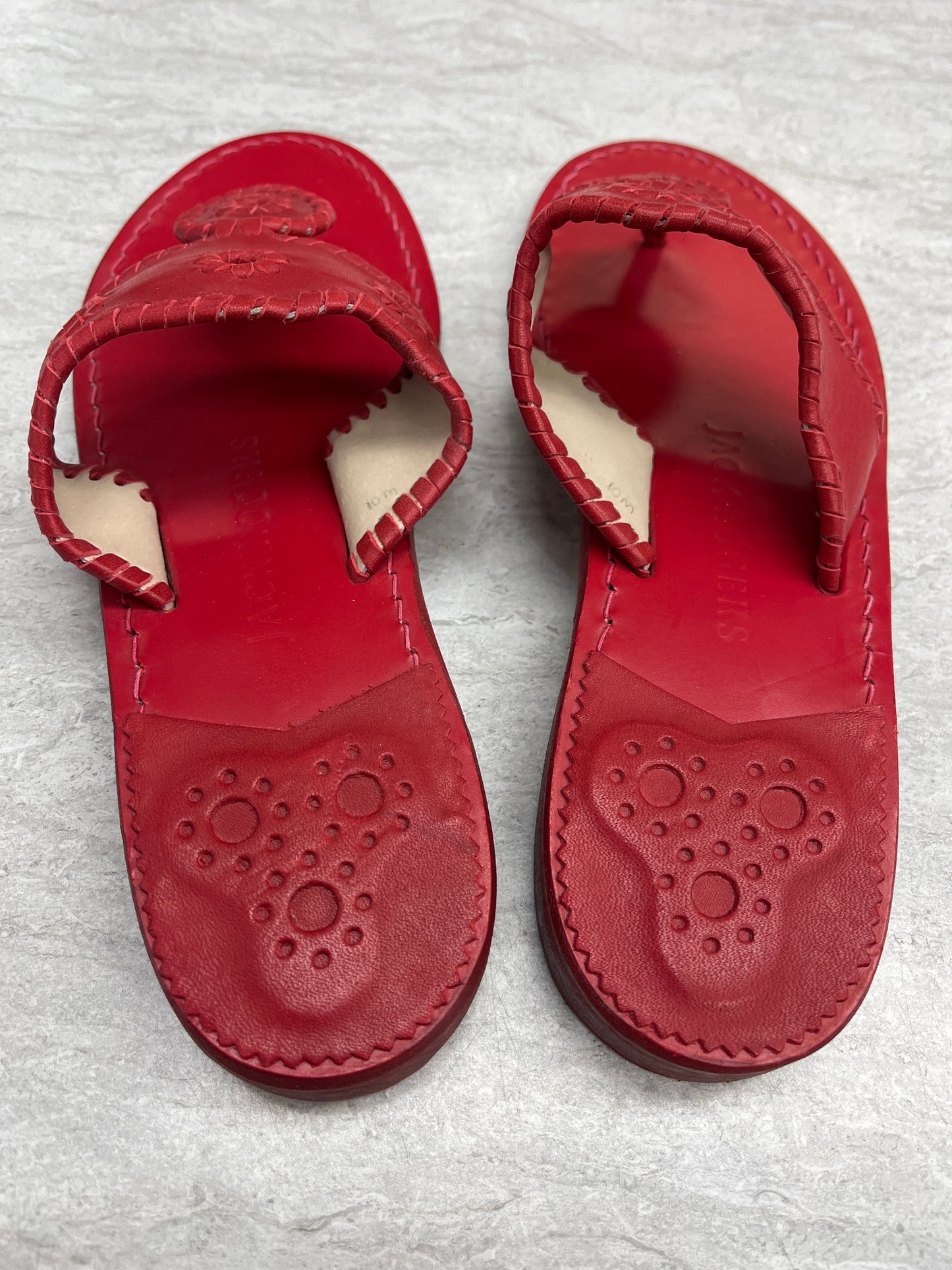 Sandals Flats By Jack Rogers In Red, Size: 10