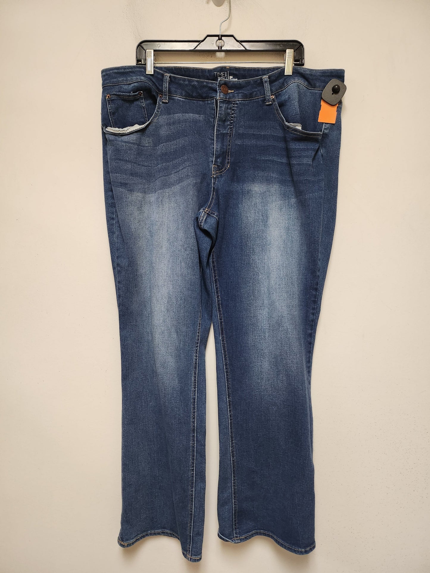 Jeans Boot Cut By Time And Tru In Blue Denim, Size: 24