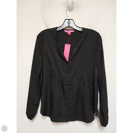 Top Long Sleeve Designer By Lilly Pulitzer In Black, Size: Xxs