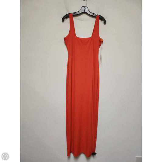 Dress Casual Maxi By Good American In Orange, Size: Xl