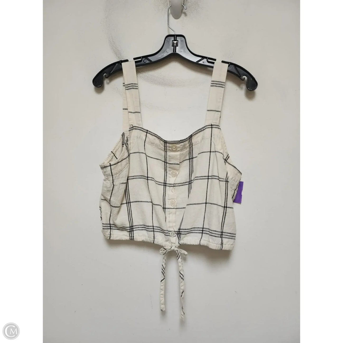 Tank Top By A New Day In Black & Tan, Size: L