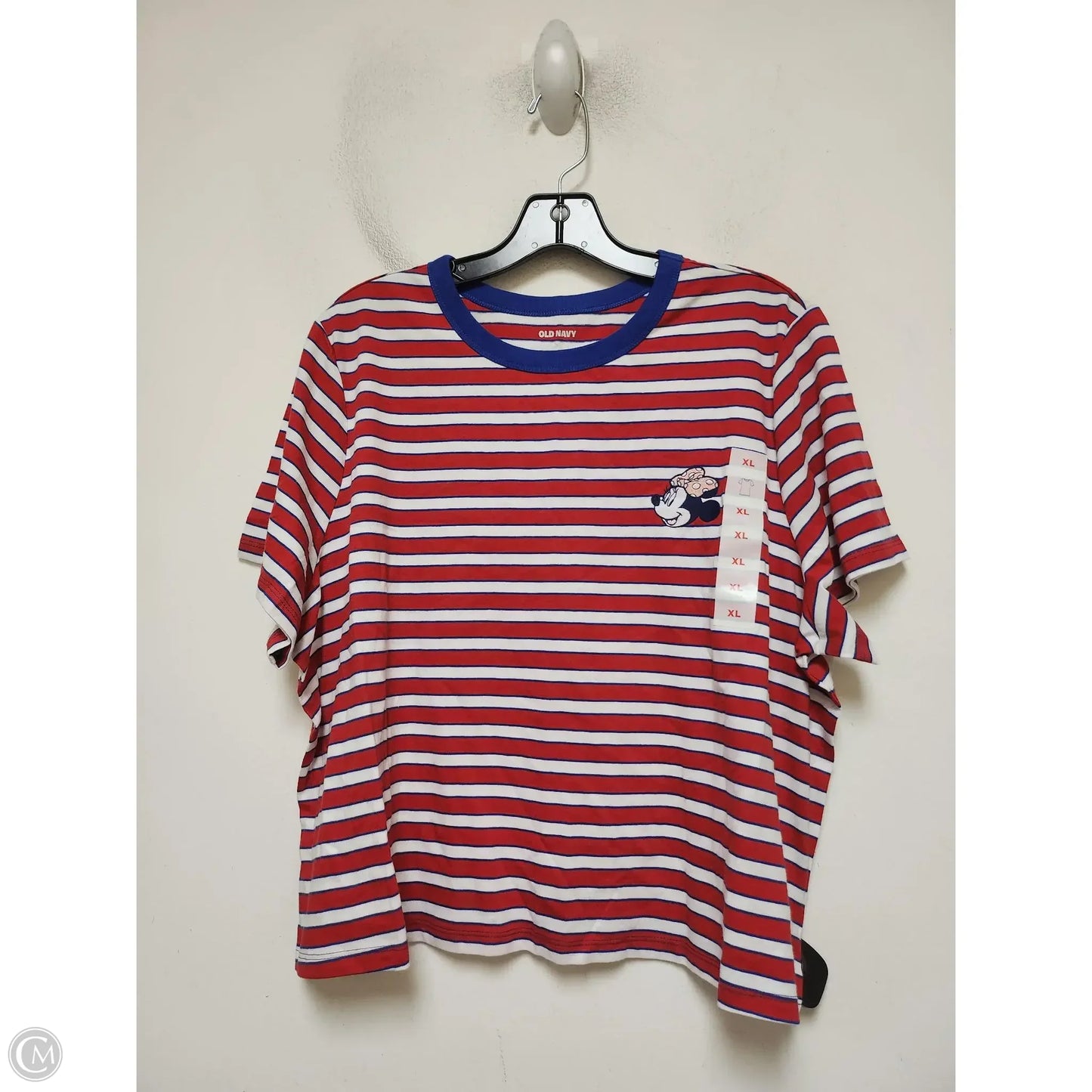 Top Short Sleeve By Old Navy In Striped Pattern, Size: Xl