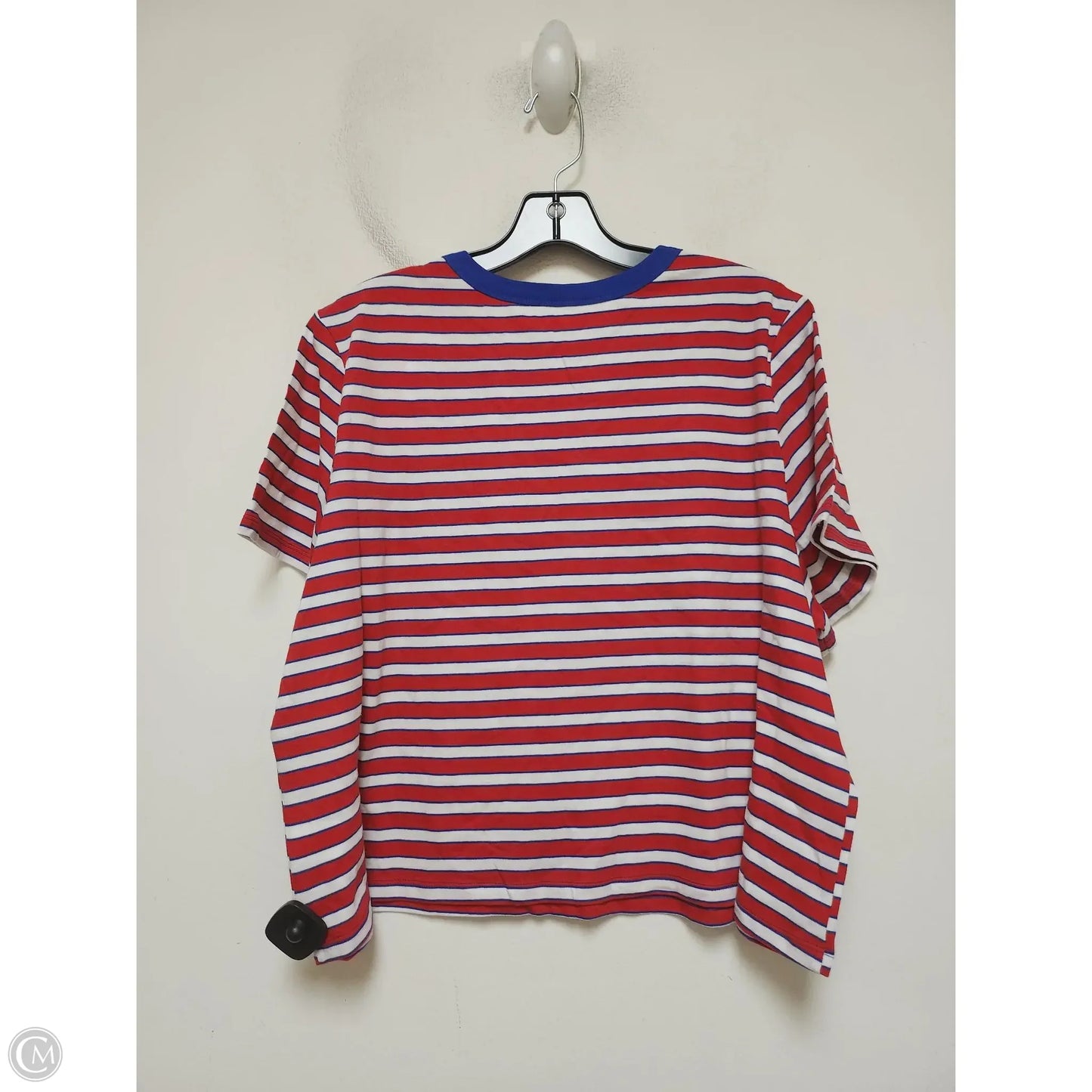 Top Short Sleeve By Old Navy In Striped Pattern, Size: Xl