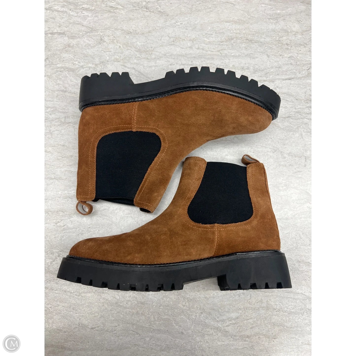 Boots Ankle Flats By Caslon In Brown, Size: 9