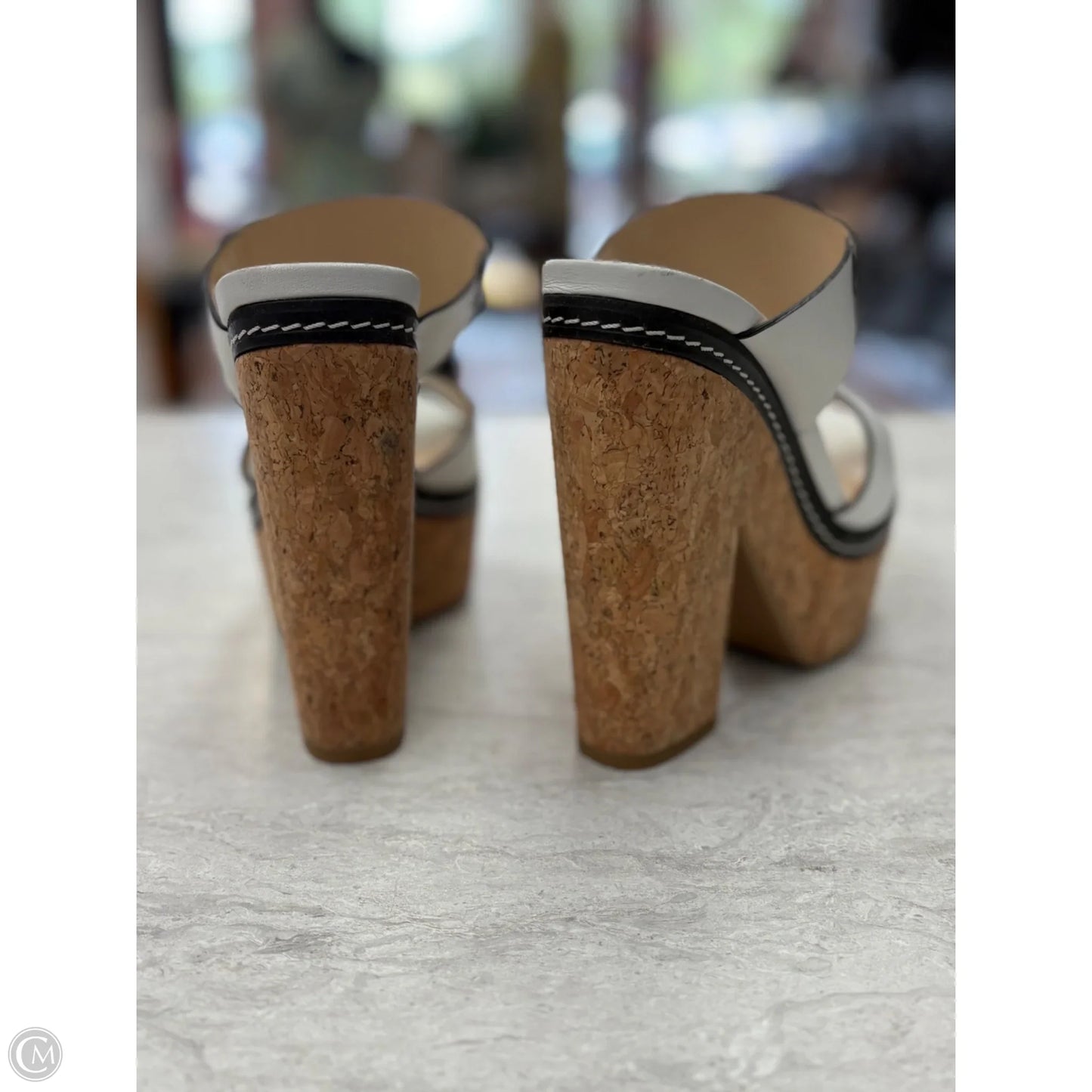 Shoes Luxury Designer By Jimmy Choo In White, Size: 5