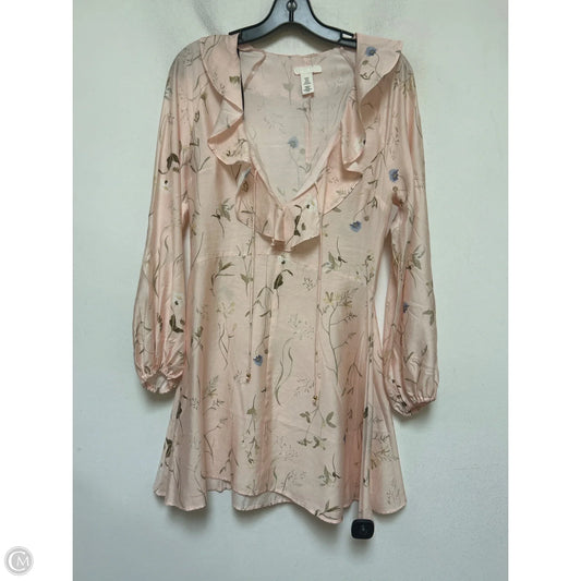 Dress Casual Short By H&m In Floral Print, Size: Xs