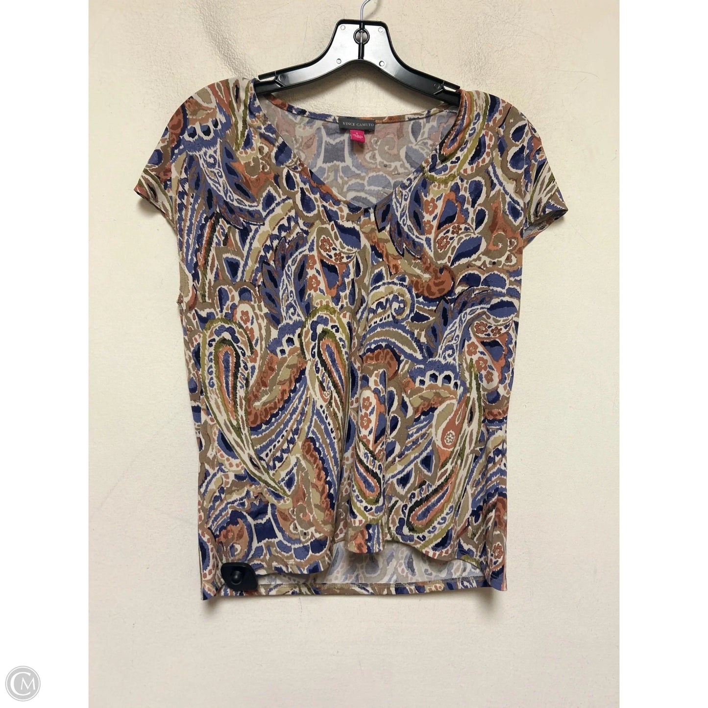 Top Short Sleeve By Vince Camuto In Multi-colored, Size: S