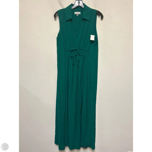 Dress Casual Maxi By Calvin Klein In Green, Size: M