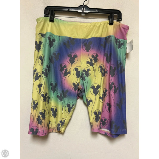 Athletic Shorts By Disney Store In Rainbow Print, Size: Xl