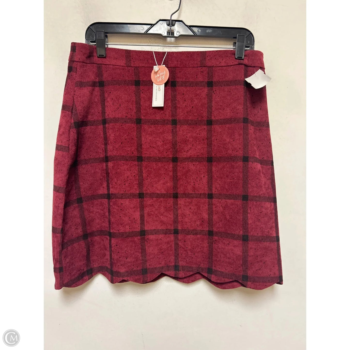 Skirt Mini & Short By Clothes Mentor In Plaid Pattern, Size: 12