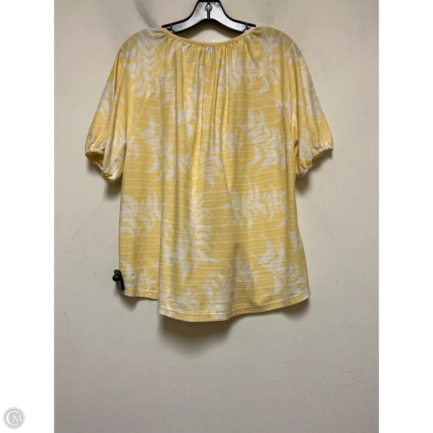 Top Short Sleeve By Wonderly In Yellow, Size: Mp