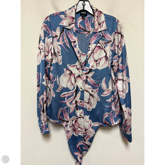 Top Long Sleeve By Inc In Floral Print, Size: S