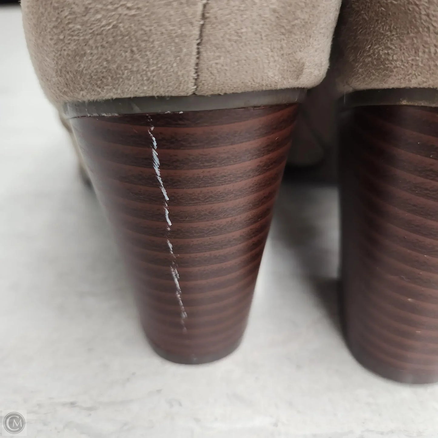 Boots Ankle Heels By Torrid In Tan, Size: 6.5