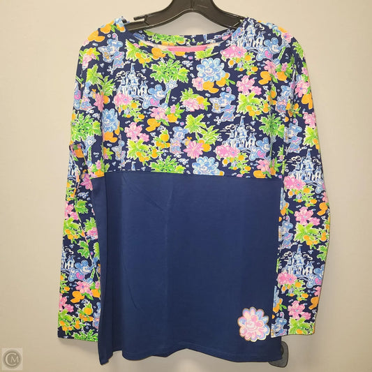 Top Long Sleeve Designer By Lilly Pulitzer In Blue, Size: Xs
