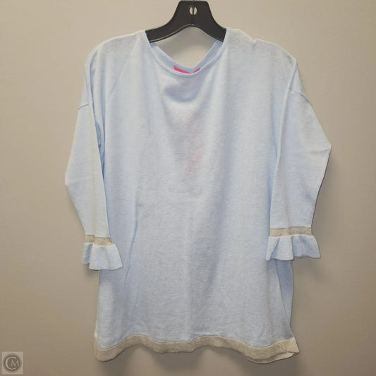 Top Long Sleeve Designer By Lilly Pulitzer In Blue, Size: Xs