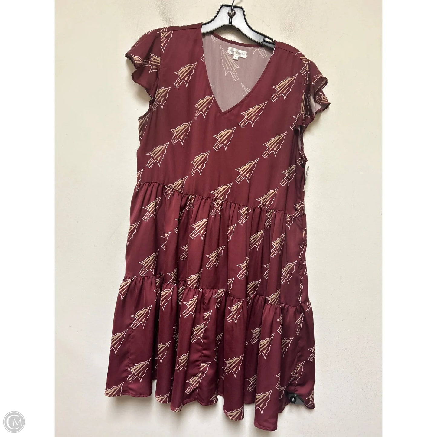 Athletic Dress By Clothes Mentor In Maroon, Size: L