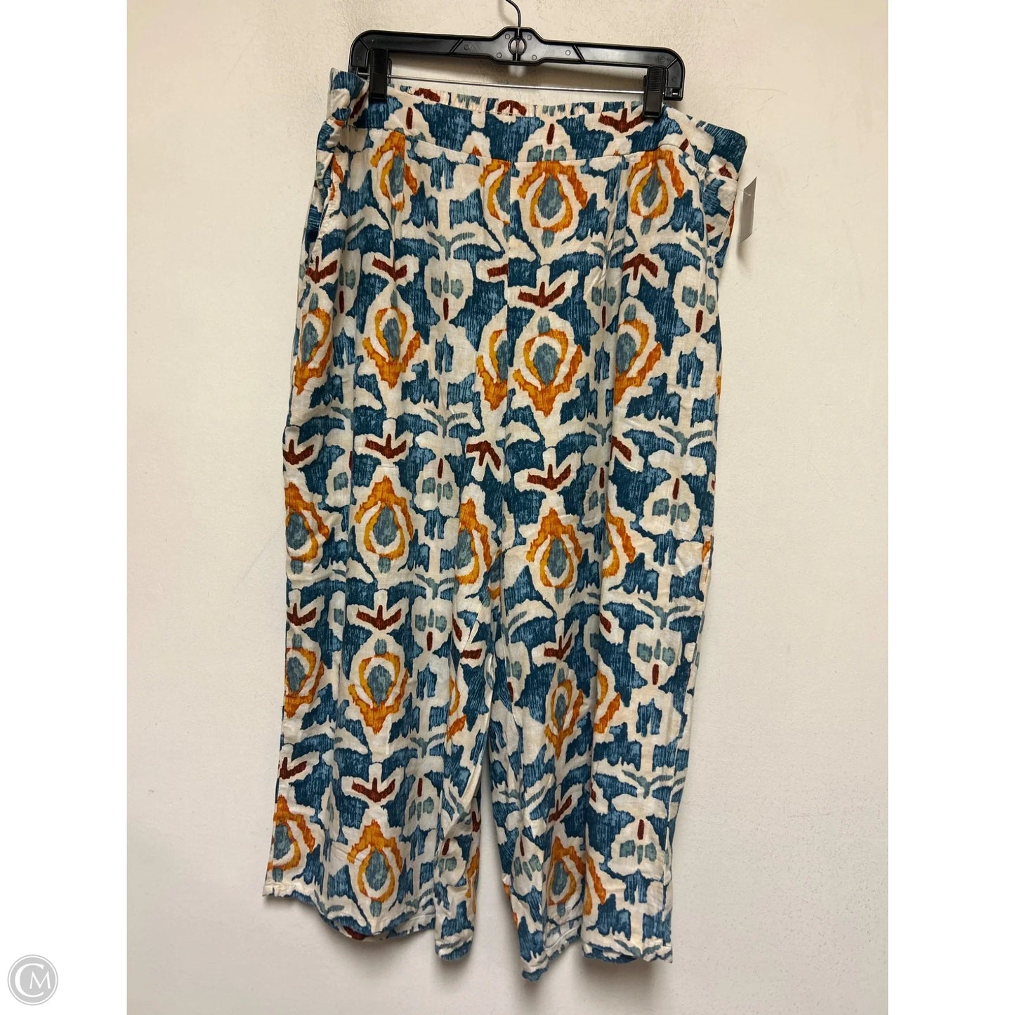 Pants Set 2pc By Christian Siriano In Blue & Orange, Size: 18