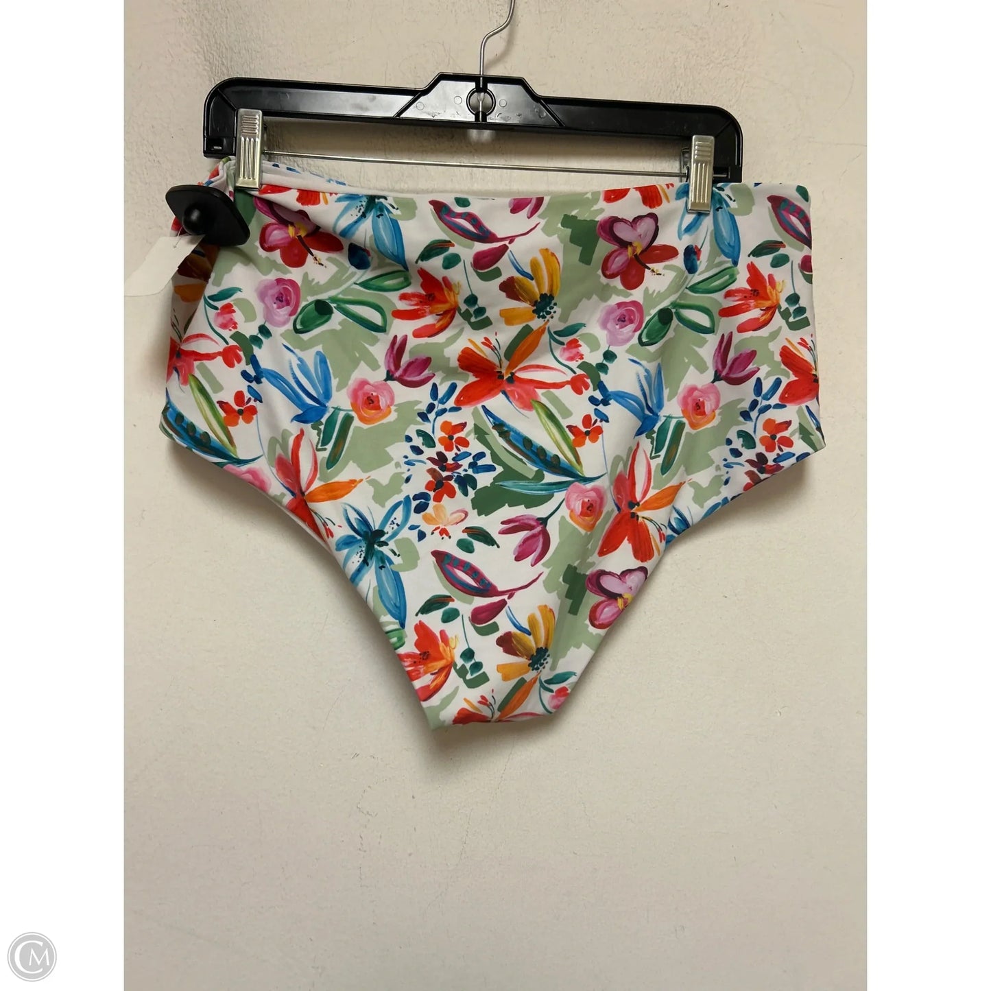 Swimsuit 2pc By Clothes Mentor In Floral Print, Size: 1x