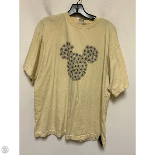Top Short Sleeve By H&m In Yellow, Size: Xs