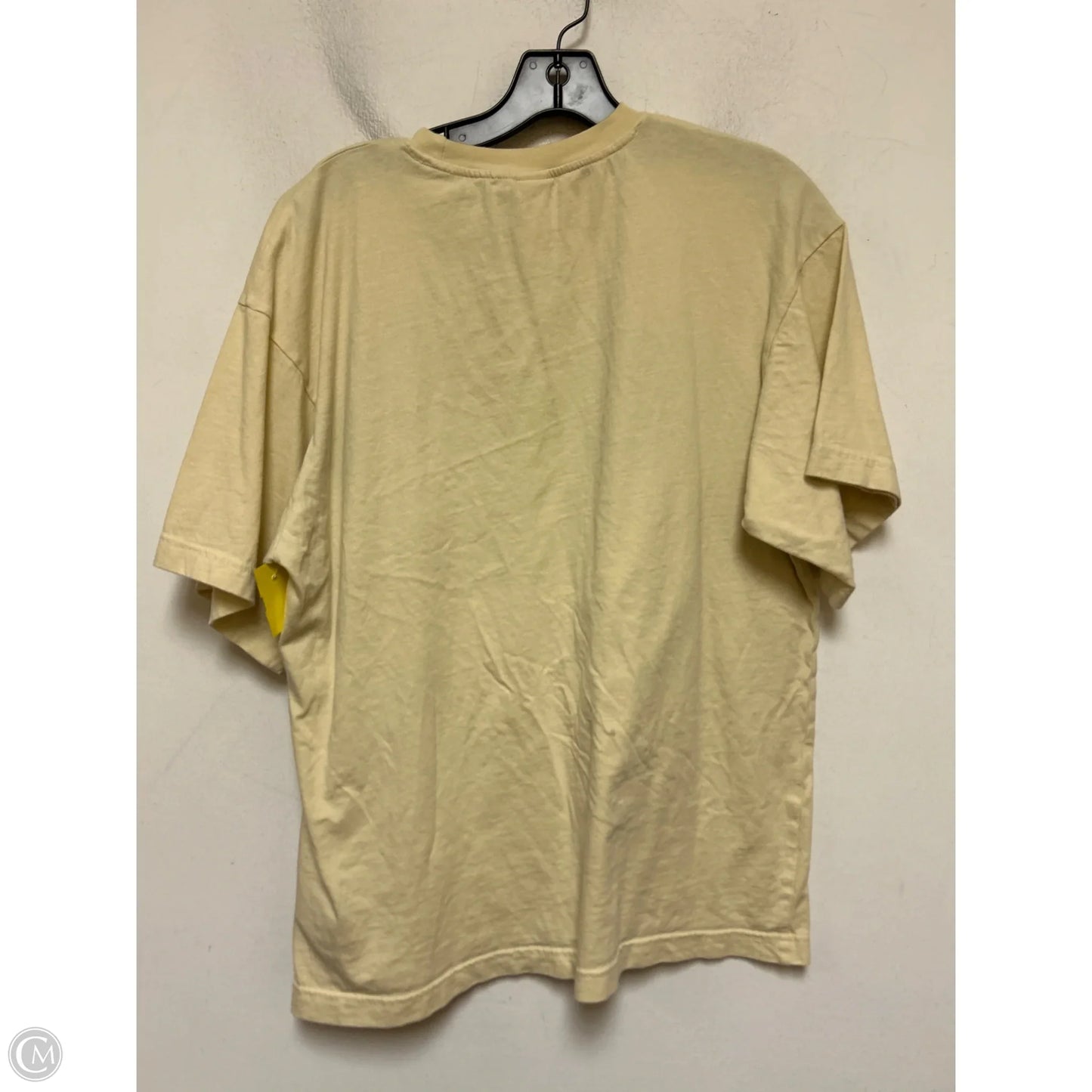 Top Short Sleeve By H&m In Yellow, Size: Xs