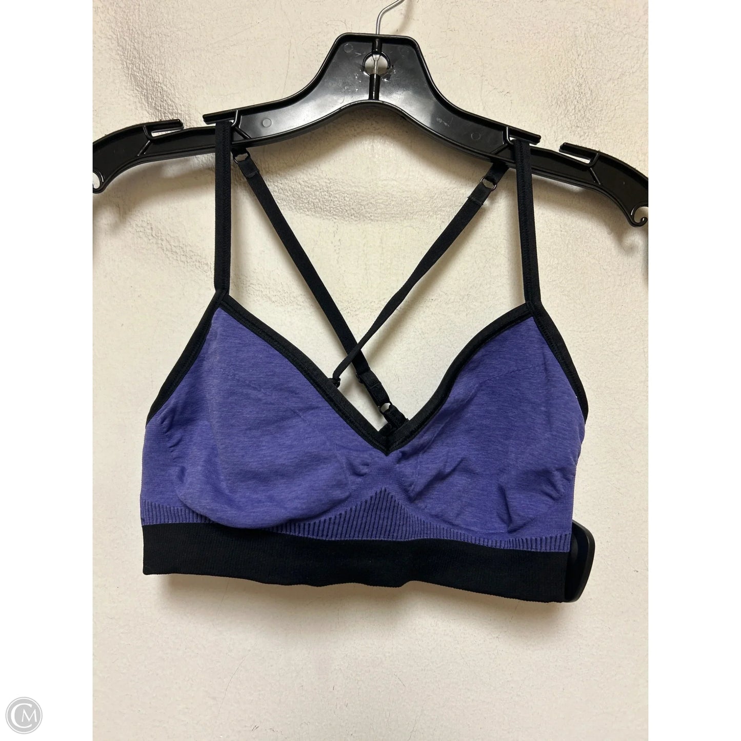 Athletic Bra By Lululemon In Black & Purple, Size: M