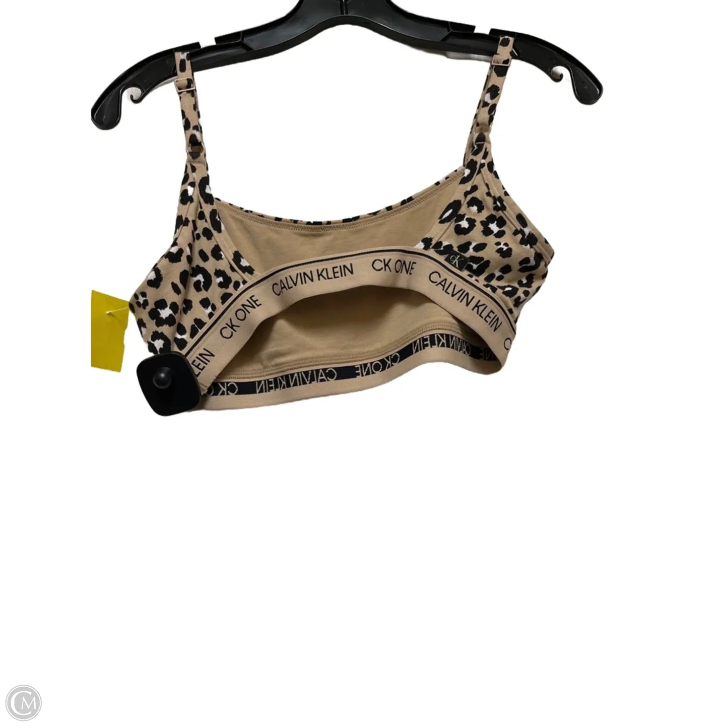 Athletic Bra By Calvin Klein In Animal Print, Size: M
