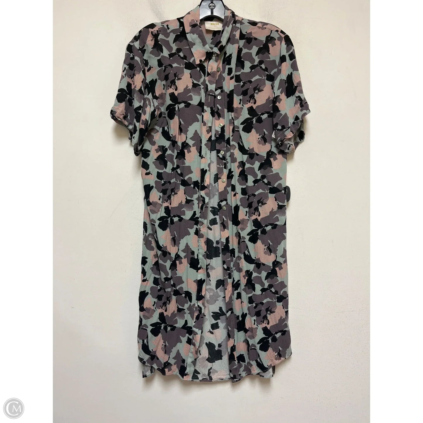 Dress Casual Short By Maeve In Green & Pink, Size: Xs