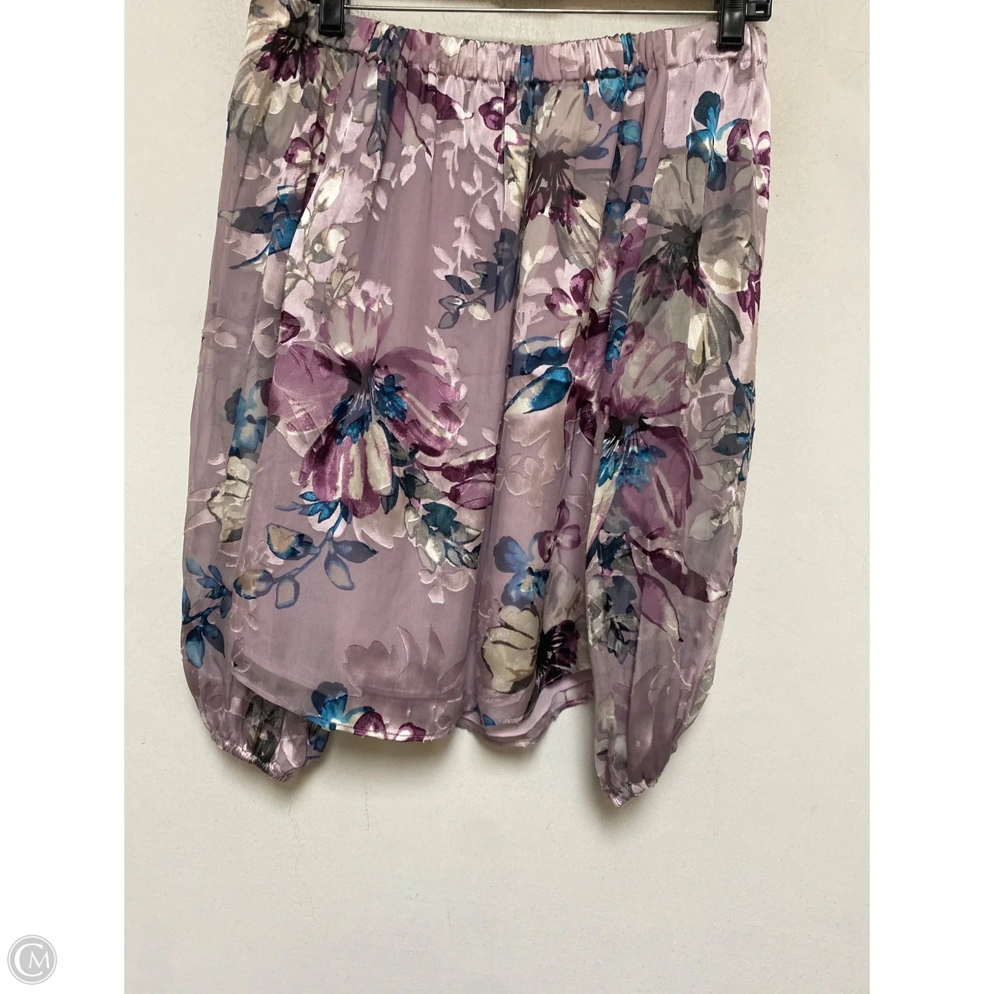 Top Long Sleeve By White House Black Market In Purple, Size: Xs