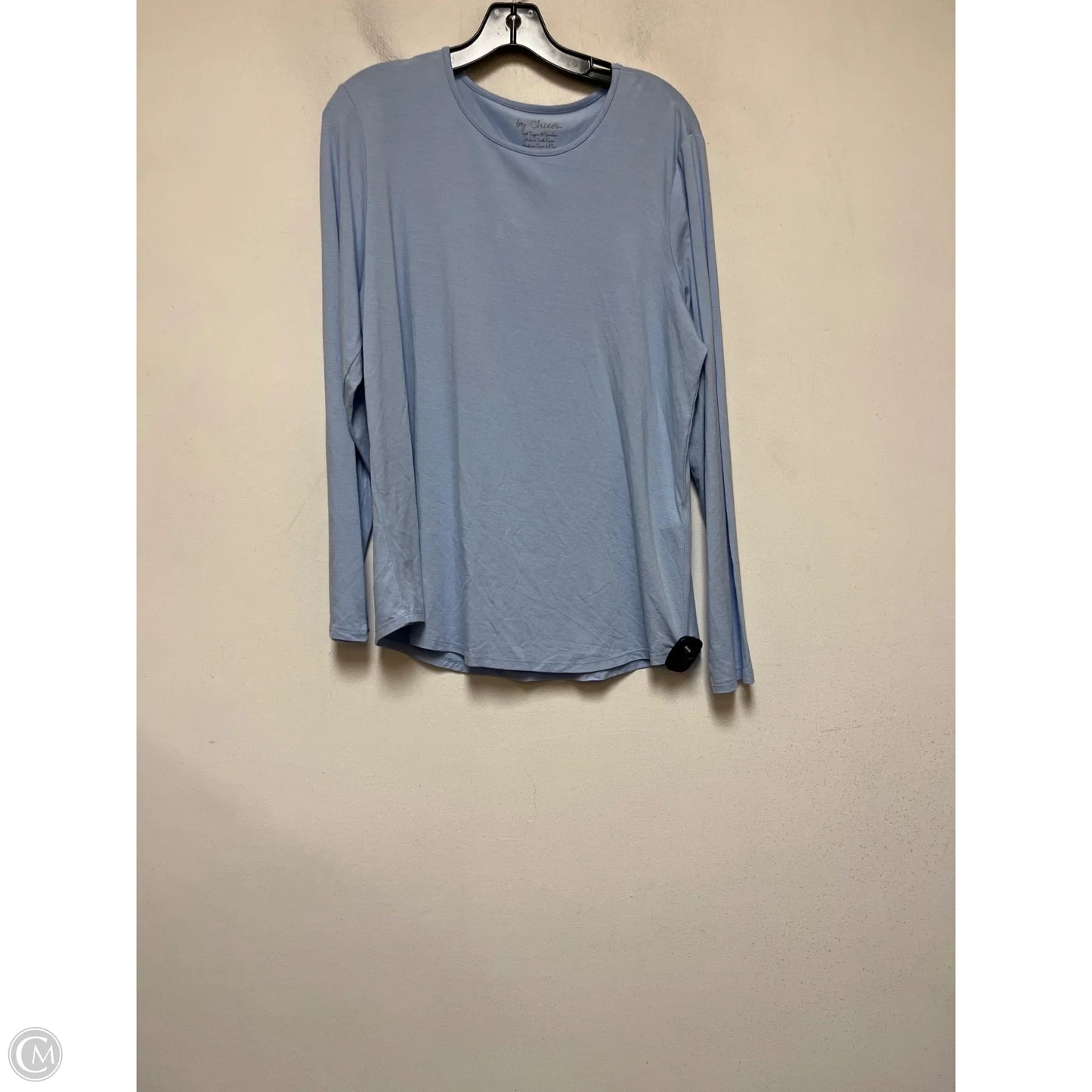 Top Long Sleeve Basic By Chicos In Blue, Size: L