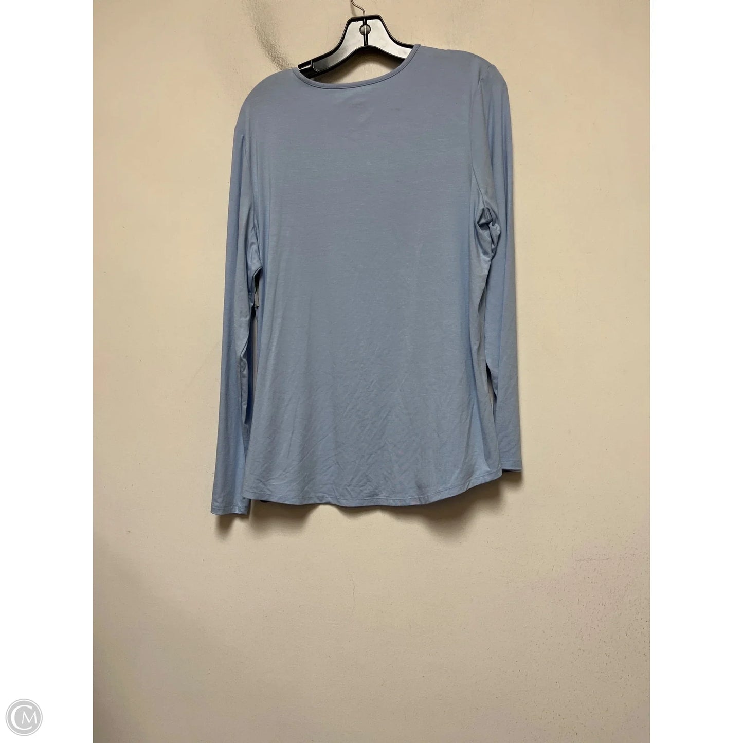 Top Long Sleeve Basic By Chicos In Blue, Size: L