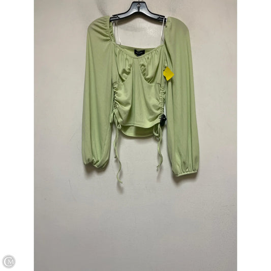 Top Long Sleeve By New Look In Green, Size: S