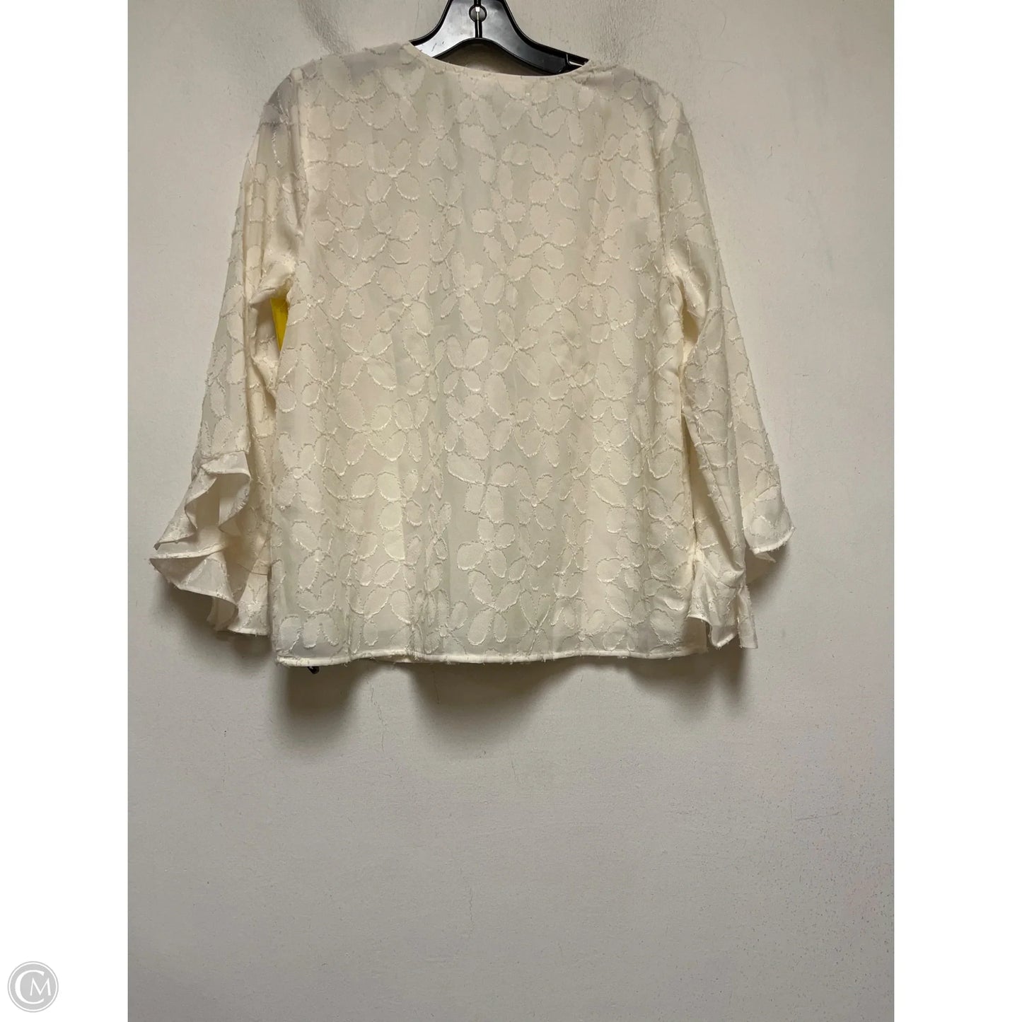Top Long Sleeve By Loft In Cream, Size: S