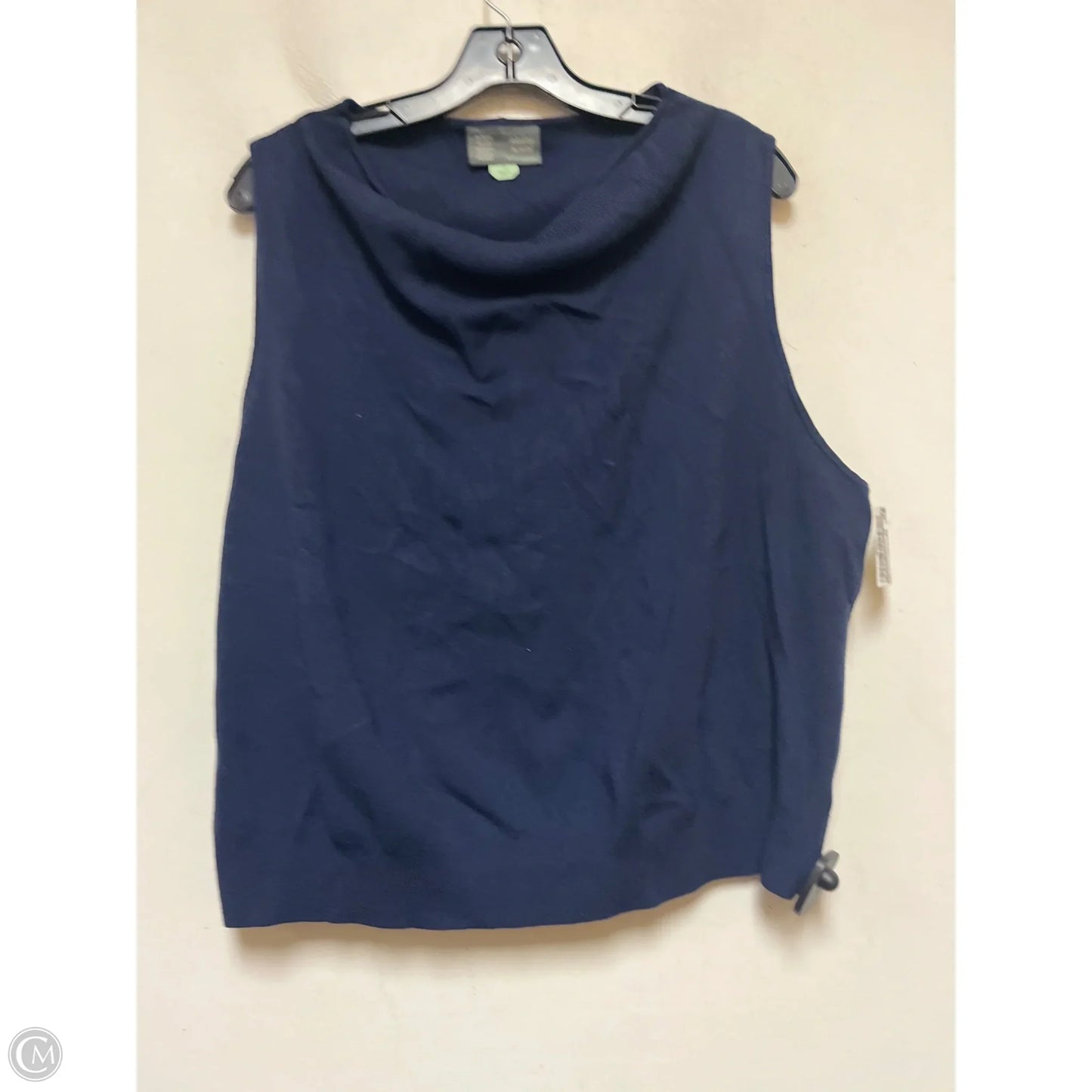 Top Sleeveless By Saturday/sunday In Navy, Size: 2x