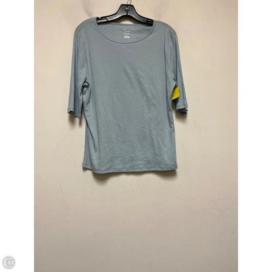 Top Short Sleeve Basic By A New Day In Blue, Size: Xl