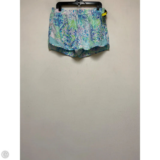 Shorts Designer By Lilly Pulitzer In Blue & Green, Size: L