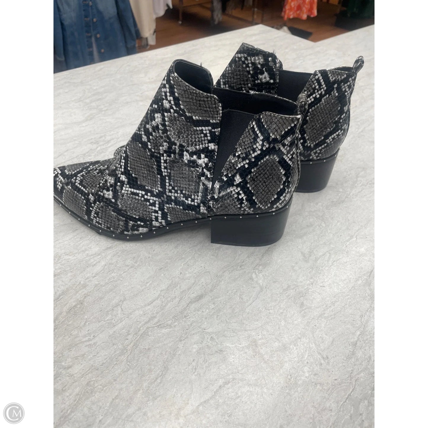 Boots Ankle Flats By Bar Iii In Snakeskin Print, Size: 10