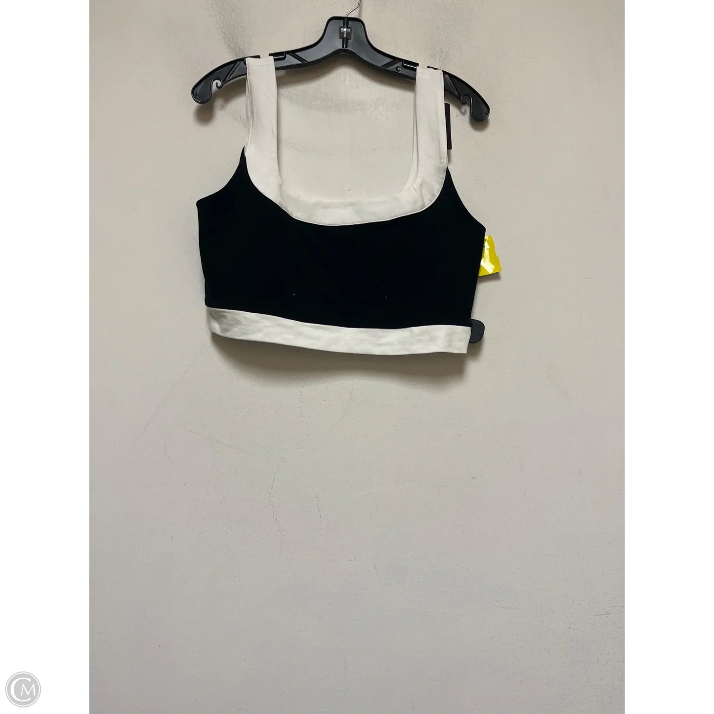 Top Sleeveless By Express In Black & White, Size: L