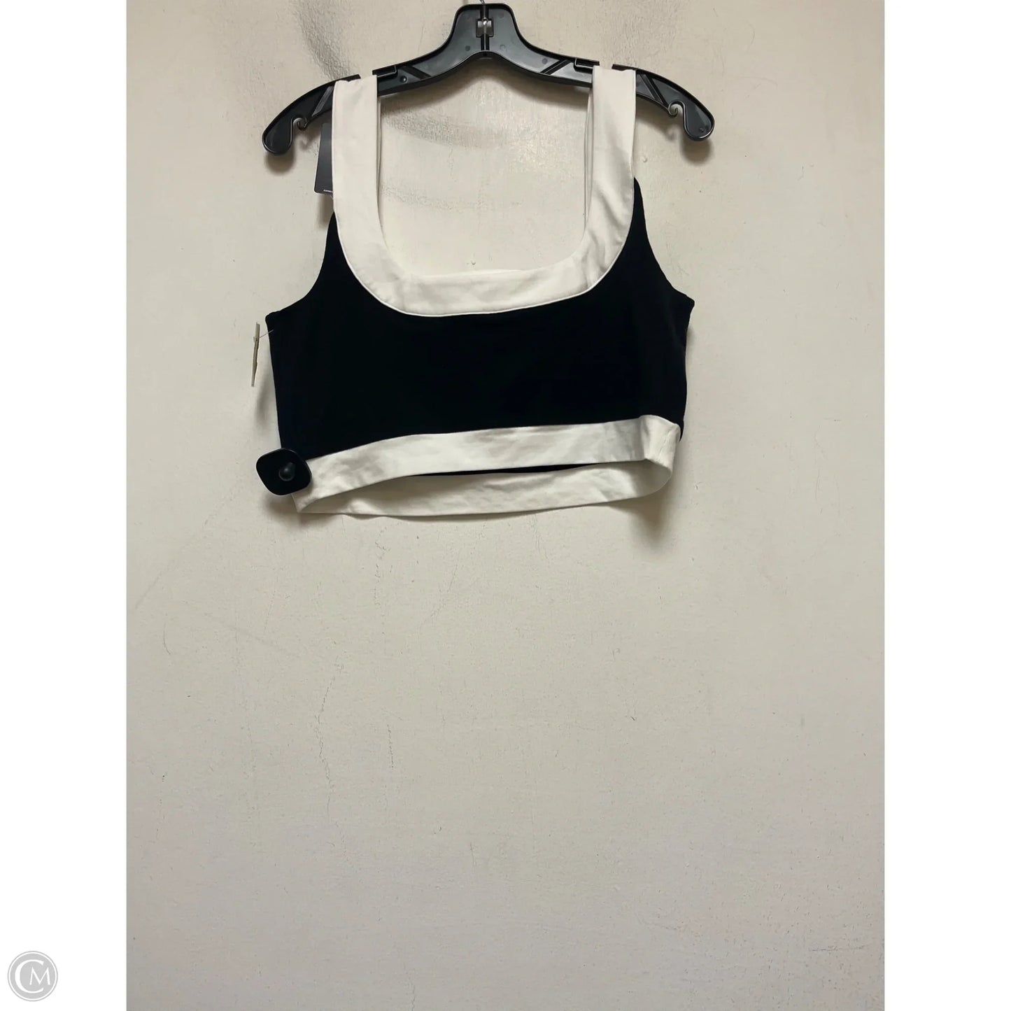 Top Sleeveless By Express In Black & White, Size: L