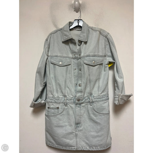 Dress Casual Short By Zara In Blue Denim, Size: S