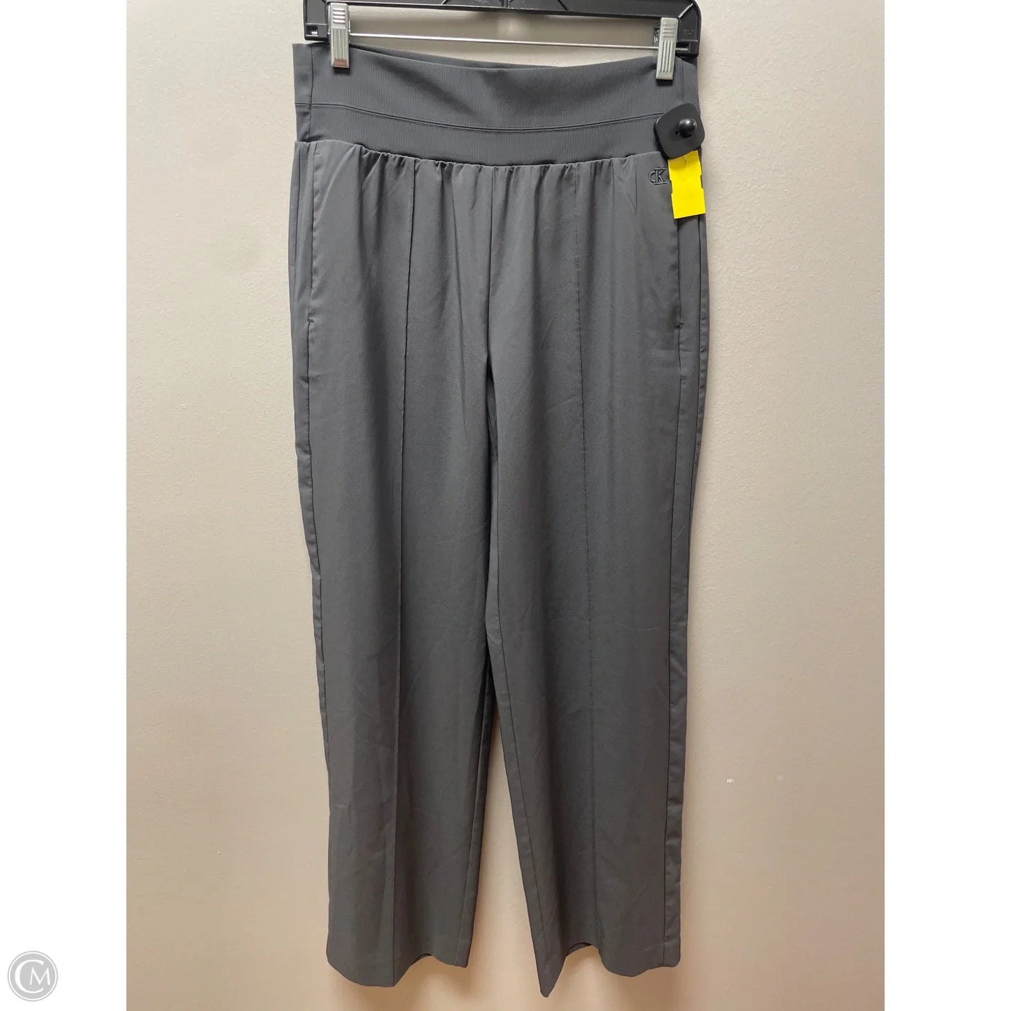 Athletic Pants By Calvin Klein In Grey, Size: S