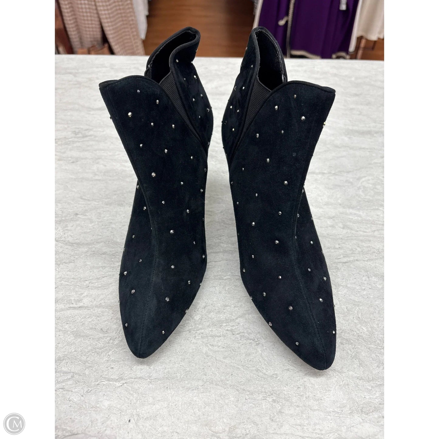 Boots Ankle Heels By White House Black Market In Black, Size: 9.5