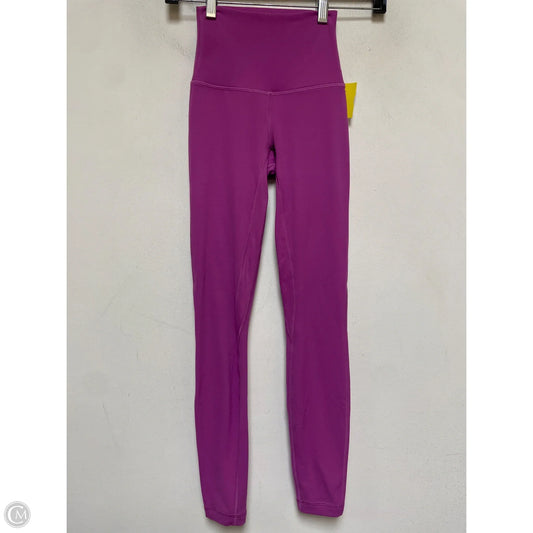 Athletic Leggings By Lululemon In Purple, Size: 0