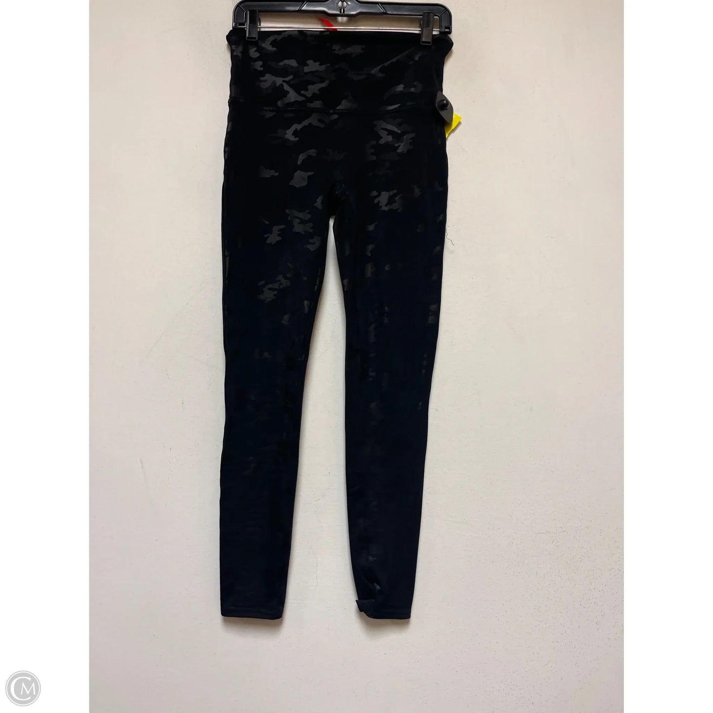 Athletic Leggings By Spanx In Black, Size: L