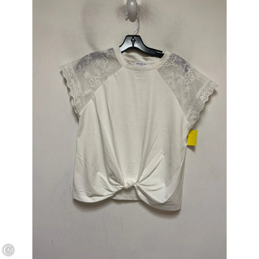 Top Short Sleeve By Marc New York In White, Size: S