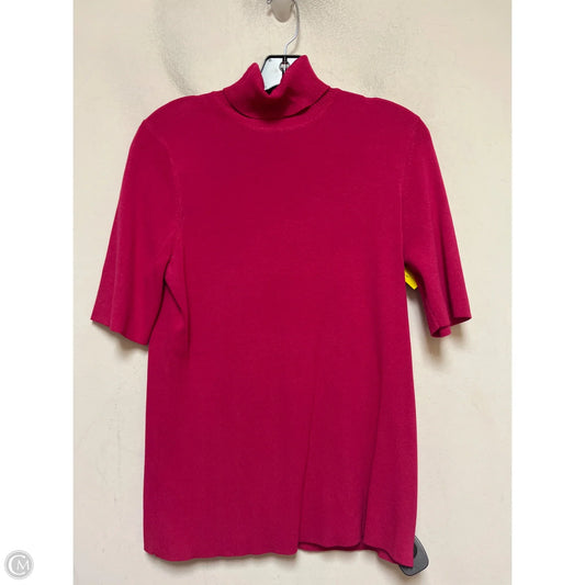 Top Short Sleeve By Anne Klein In Pink, Size: M