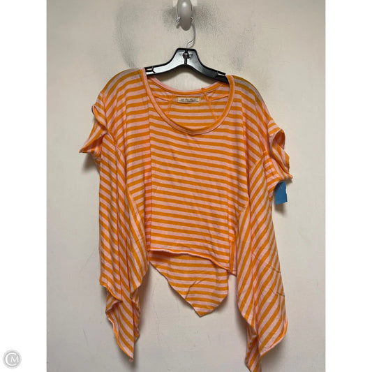 Top Short Sleeve By We The Free In Orange & Pink, Size: Xs