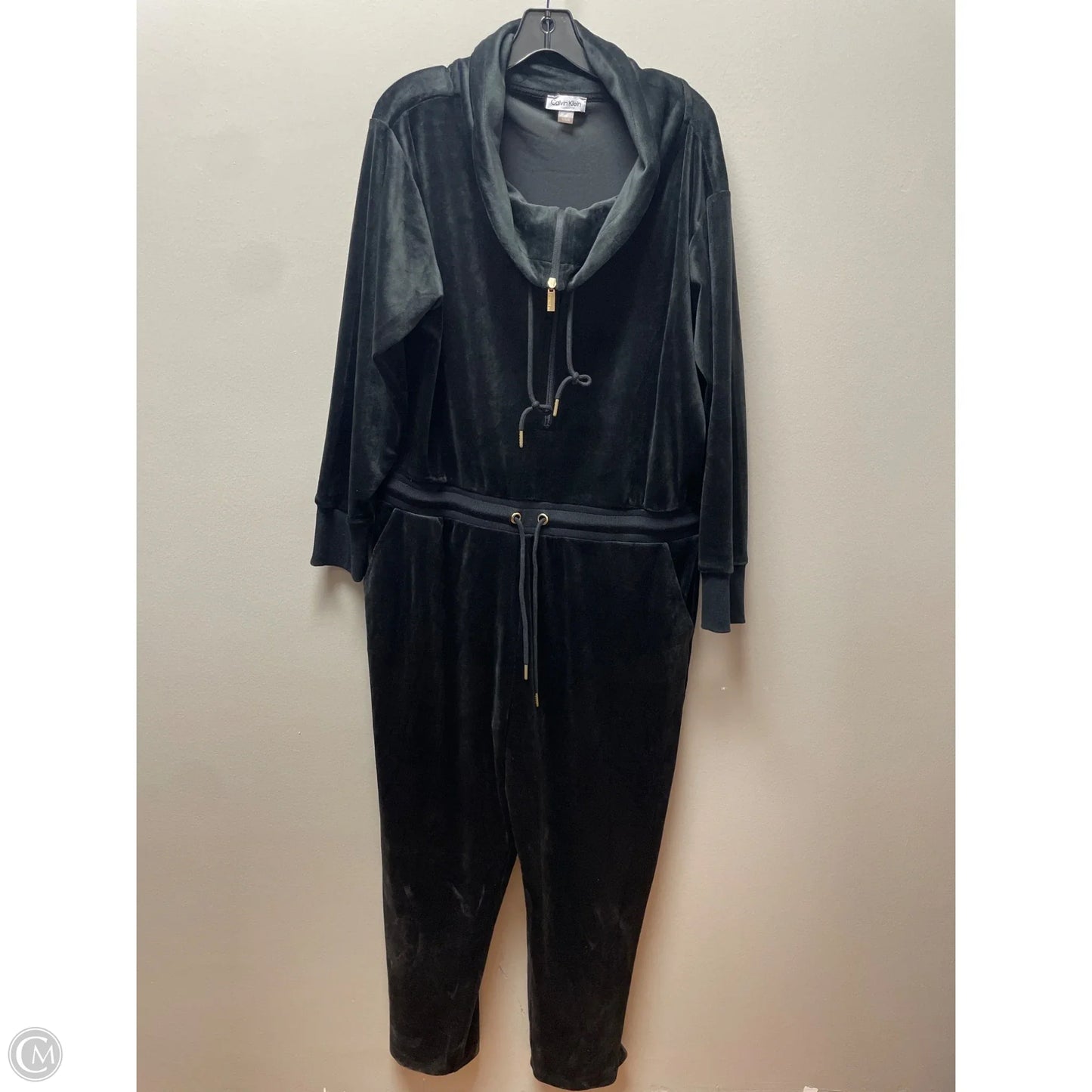 Jumpsuit By Calvin Klein In Black, Size: Xl