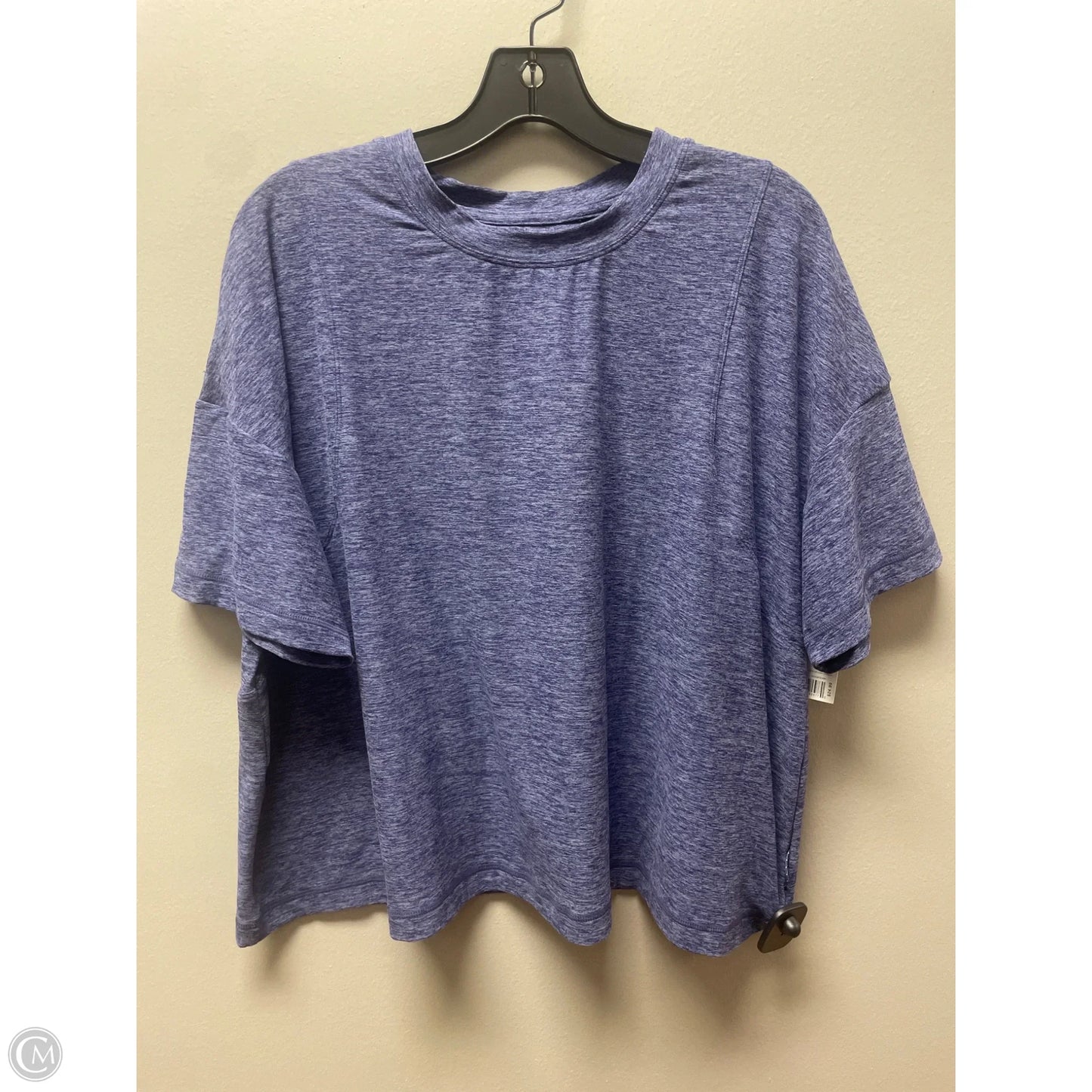 Athletic Top Short Sleeve By Flx In Blue, Size: Xl